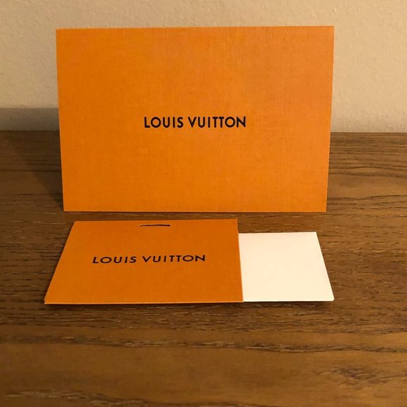 Louis Vuitton Gift Tag & Receipt Envelope Set-NEW - Picture 1 of 3